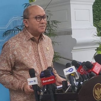 CEO Danantara sekaligus Menteri Investasi/Hilirisasi Rosan Roeslani di  Istana, Jakarta, Rabu (17/12/2025) sore