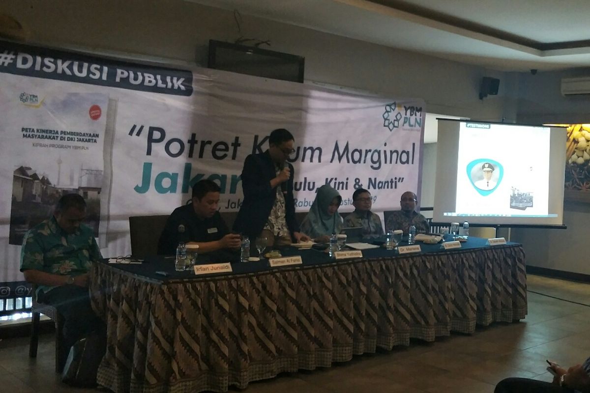 Peneliti Institute for Development of Economics and Finance (Indef), Bhima Yudhistira di Bumbu Desa Cikini, Jakarta Pusat, Rabu (7/8/2019).