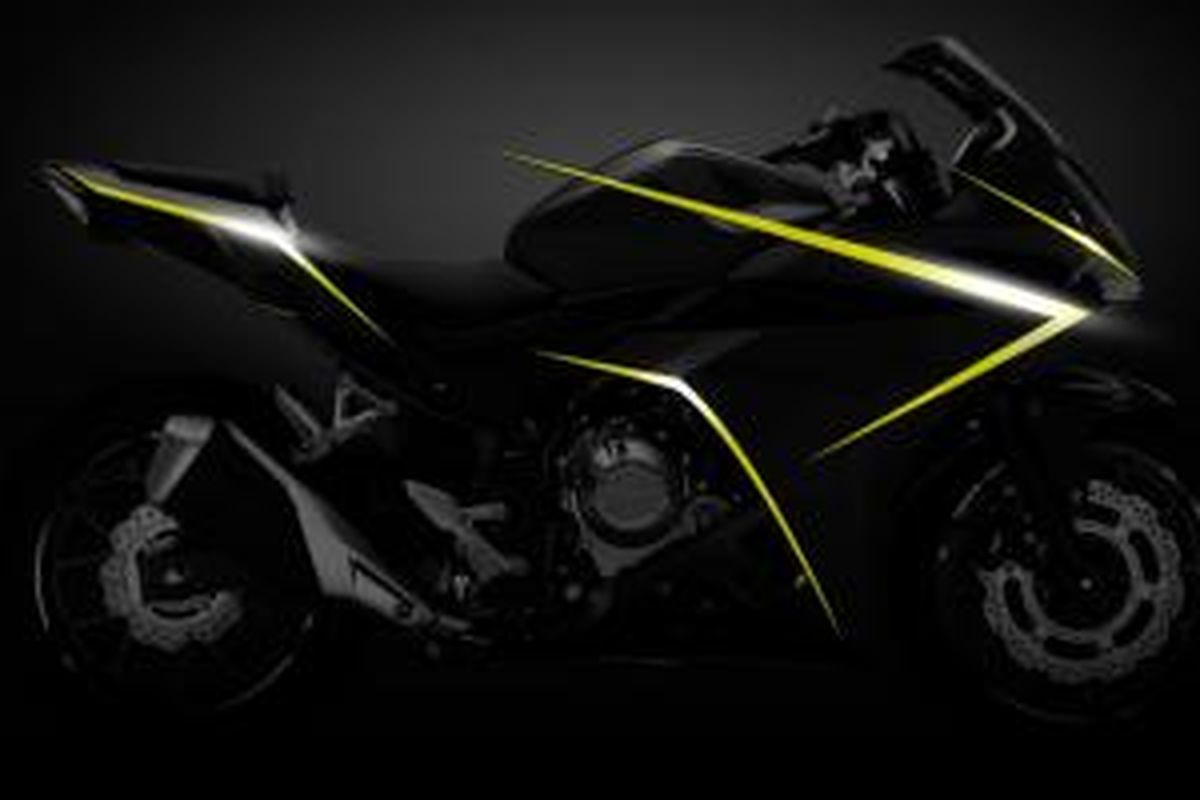 Teaser Honda CBR500R model 2016.