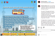 Ingin ke Masjid Raya Sheikh Zayed Solo Menggunakan Bus? Cek Aturan Lokasi Parkir agar Tak Digembok!