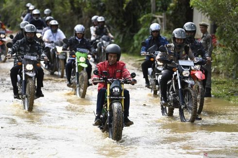 Motor Jokowi yang Dipakai Off-Road Tanpa Suspensi Belakang