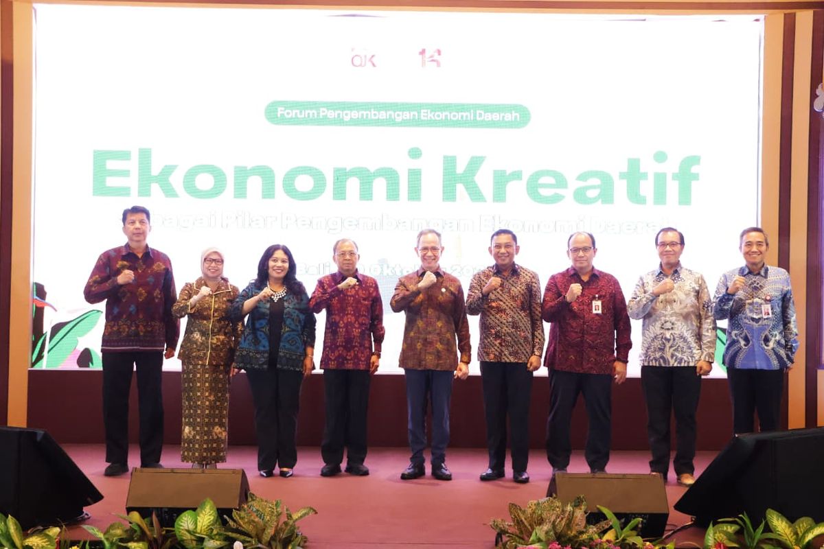 Gubernur Bali Wayan Koster menghadiri Forum Pengembangan Ekonomi Daerah yang digelar di Hyatt Regency Sanur, Senin (20/10/2025).