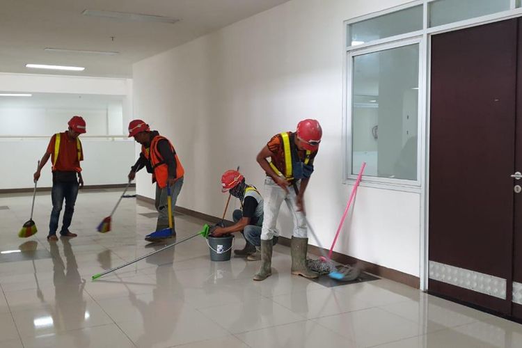 Wisma Atlet Kemayoran disiapkan Kementerian PUPR jadi RS Darurat Covid 19.