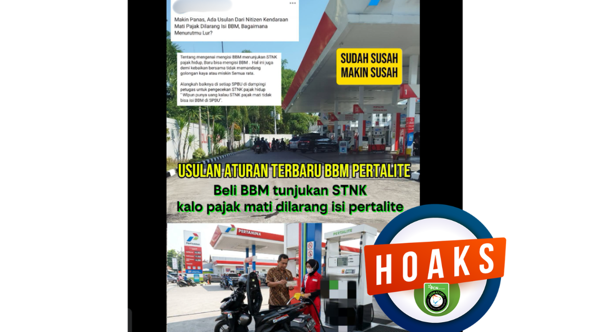 INFOGRAFIK: Hoaks Larangan Beli Pertalite jika Pajak Mati, Simak Bantahannya