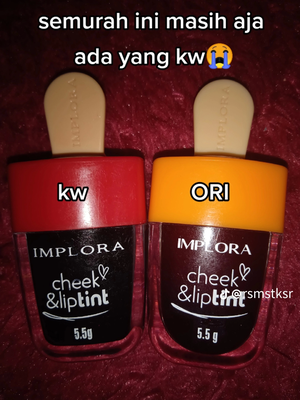 Akun @rsmstksr di media sosial TikTok mengunggah postingan mengenai produk kosmetik KW dari salah satu merek lokal.