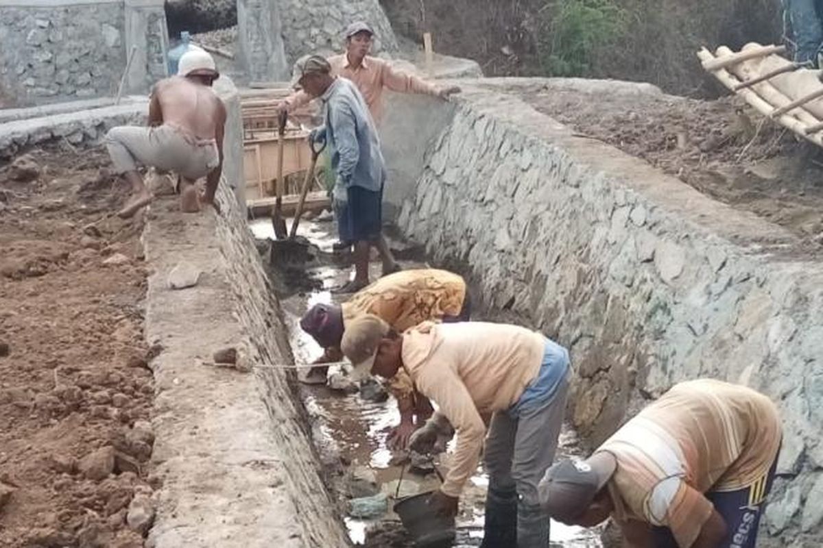 GP3A Gebong Baru, saat melaksanakan RJIT, di Desa Jagaraga Indah, Kecamatan Kediri, Kabupaten Lombok Barat, Nusa Tenggara Barat.