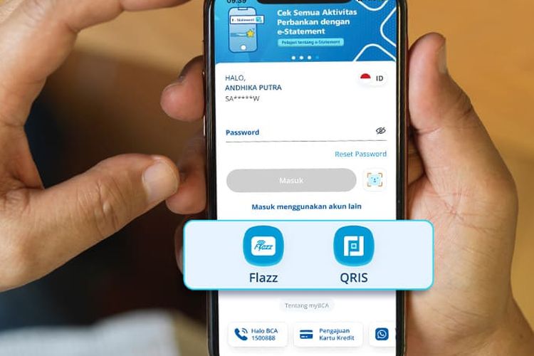 Cara menggunakan fitur instant access untuk Flazz dan QRIS di aplikasi myBCA.