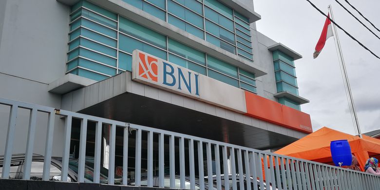 An illustration of a BNI branch office in Depok, West Java. 