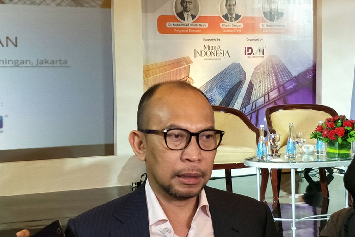 Chatib Basri usai menjadi pembicara pada acara Disruptif Ekonomi Digital di Ritz Carlton, Jakarta, Senin (5/1/2018).