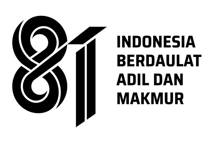6 Link Download Logo HUT ke-81 RI Versi Hitam Putih yang Resmi