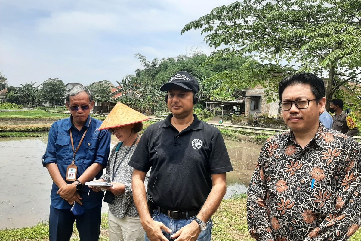 Kepala Perwakilan FAO Indonesia Rajendra Aryal saat menemui wartawan terkait e- agriculture strategy