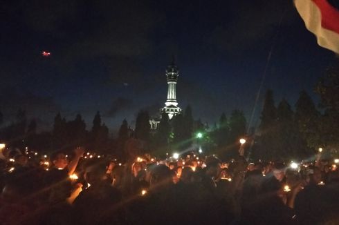 Ribuan Warga di Bali Nyalakan Lilin untuk Ahok