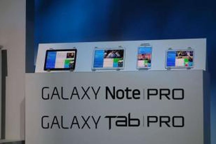 Samsung perkenalkan Galaxy Note Pro dan Galaxy Tab Pro di ajang CES 2014, Las Vegas.
