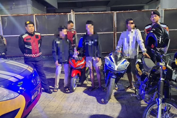 Warga Adukan Balap Liar melalui Call Center 110, Tiga Pemuda Pemuda Diamankan Polisi