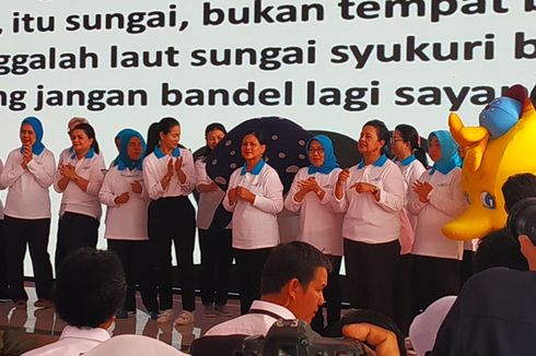 Resmikan Gerakan Indonesia Bersih di Bekasi, Iriana Jokowi Singgung Sampah di Kali Bahagia