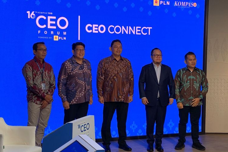 Pembicara dalam forum CEO Connect di Menara Kompas, Rabu (22/10/2025). 