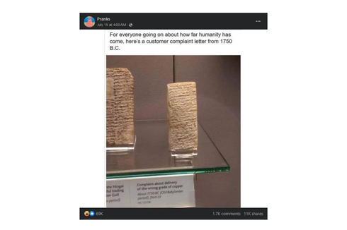INFOGRAFIK: Benarkah Artefak Ini Surat Keluhan Pelanggan dari Masa Babilonia Kuno?