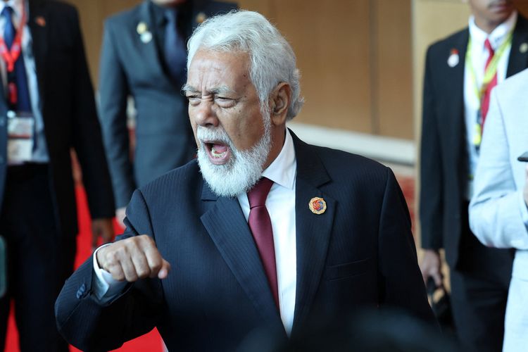Perdana Menteri Timor Leste Kay Rala Xanana Gusmao menghadiri KTT ke-47 ASEAN di Kuala Lumpur, Malaysia, pada Minggu (26/10/2025). 