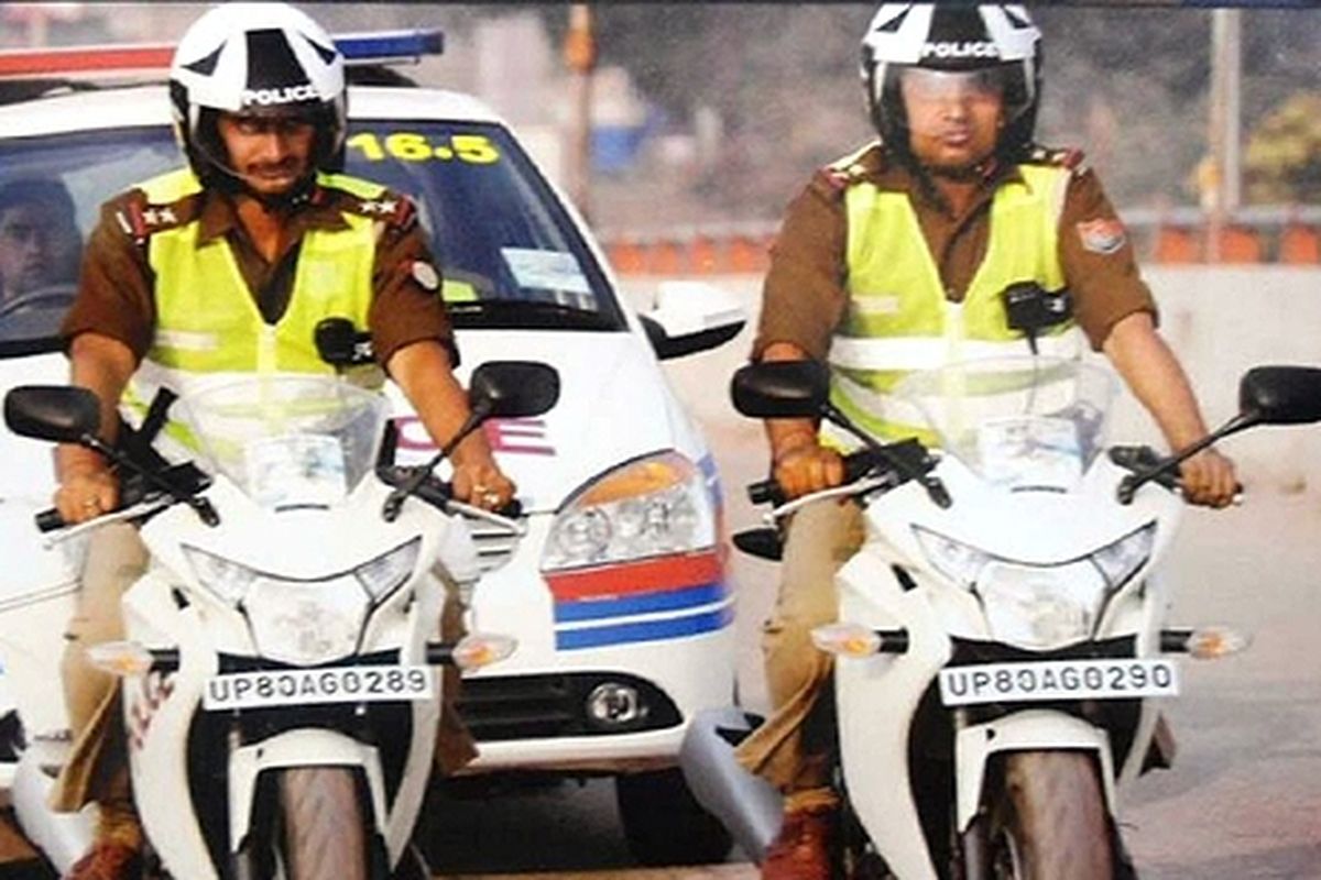 Honda CBR 250R jadi pilihan polisi di Uttar Pradesh, India.