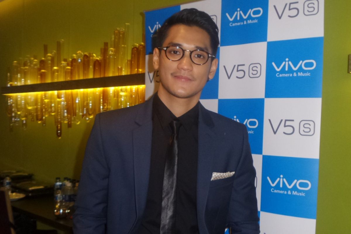 Afgan Syahreza usai peluncuran Vivo V5s di Hotel Raflles, Jakarta Selatan, Rabu (10/5/2017) sore.