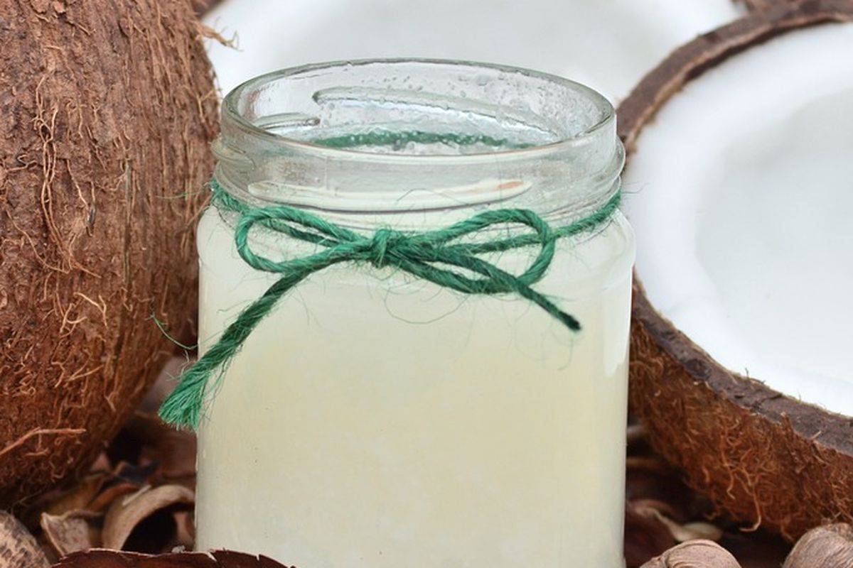 Ilustrasi air kelapa. 