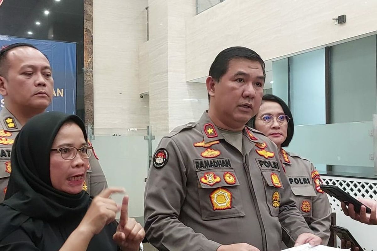 Kepala Biro Penerangan Masyarakat (Karo Penmas) Humas Polri Brigjen Ahmad Ramadhan di Mabes Polri, Jakarta, Kamis (16/3/2023).