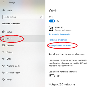 Ilustrasi cara konek hidden wifi di laptop windows 10
