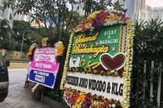 Jokowi Kirim Karangan Bunga untuk Pernikahan Rizky Febian dan Mahalini