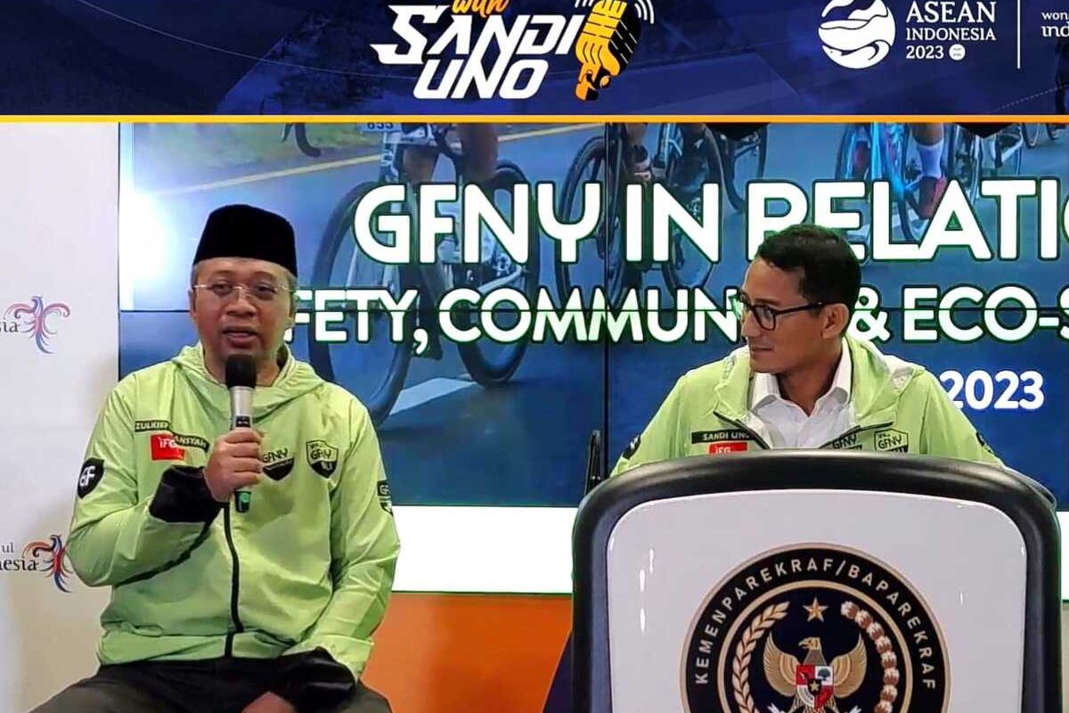 Tangkap layar acara The Weekly with Sandi Uno Bersama Gubernur NTB Zulkieflimansyah, dan sejumlah tamu undangan lainnya, Senin (15/5/2023)
