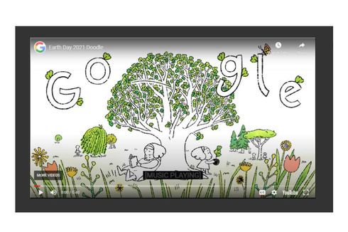 Hari Bumi, Google Doodle Ingatkan Setiap Orang untuk Tanam Benih