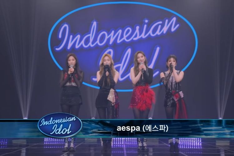 Girl group aespa menjadi bintang tamu internasional pertama Indonesian Idol.