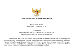 Ombudsman RI Buka Lowongan Kerja Calon Asisten, Simak Persyaratannya
