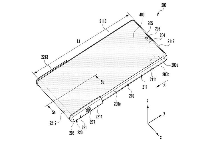 Samsung mematenkan desain ponsel gulungnya (Sumber: Phone Arena)