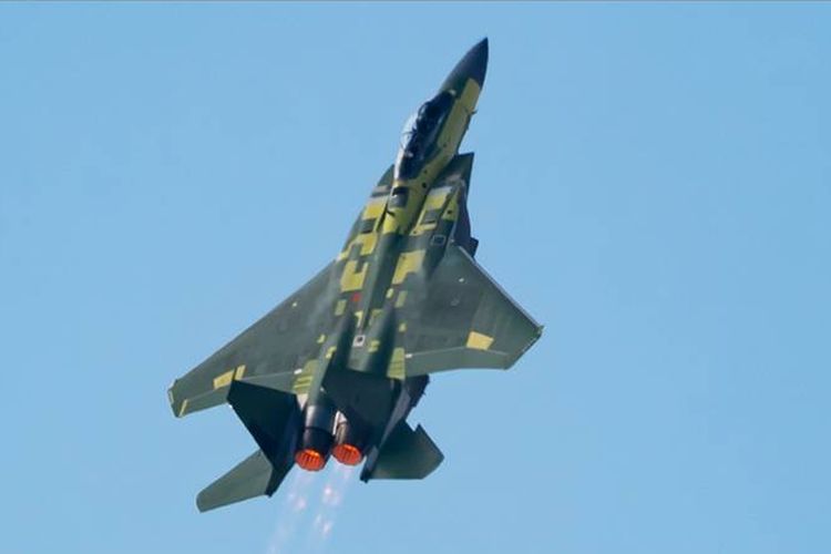 Tangkapan layar unggahan jet tempur F-15EX.