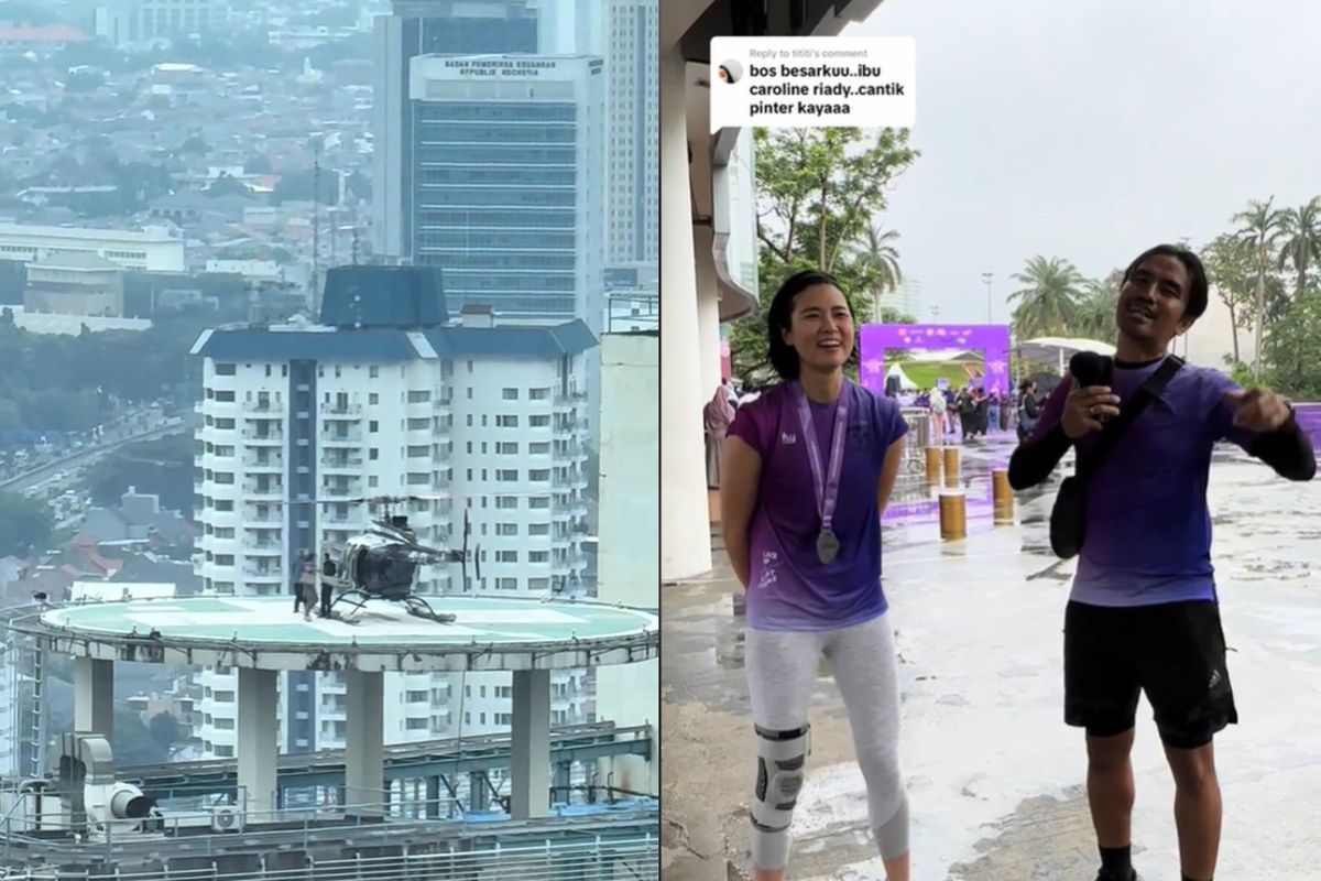 NASIB PENGUNGGAH VIDEO- Caroline Riady bertemu langsung dengan pengunggah videonya yang menjadi viral, Rabu (12/2/2025).