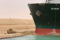 Evakuasi Kapal Ever Given Gagal pada Hari Keempat Terusan Suez Macet