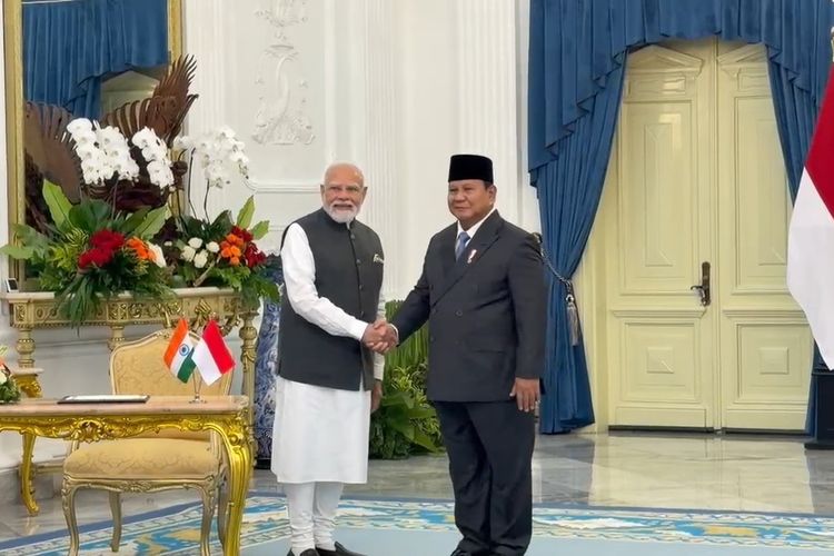 Prabowo dan Modi Kompak Dukung Two-State Solution untuk Akhiri Konflik Palestina-Israel