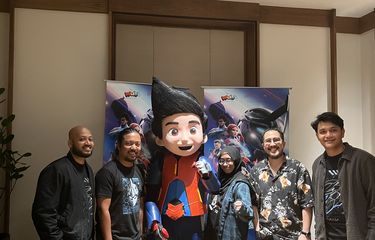 Pengisi suara dan sutradara Ejen Ali The Movie 2 di Dharmawangsa, Jakarta Selatan, Kamis (19/6/2025). 