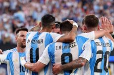 HT Argentina Vs Kanada 1-0: Messi Beraksi, Gol Alvarez Bawa Tango Unggul