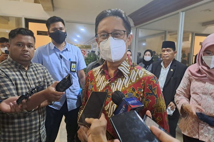 Menteri Kesehatan (Menkes) Budi Gunadi Sadikin saat ditemui di Gedung DPR, Senayan, Jakarta Pusat, Rabu (30/11/2022). 