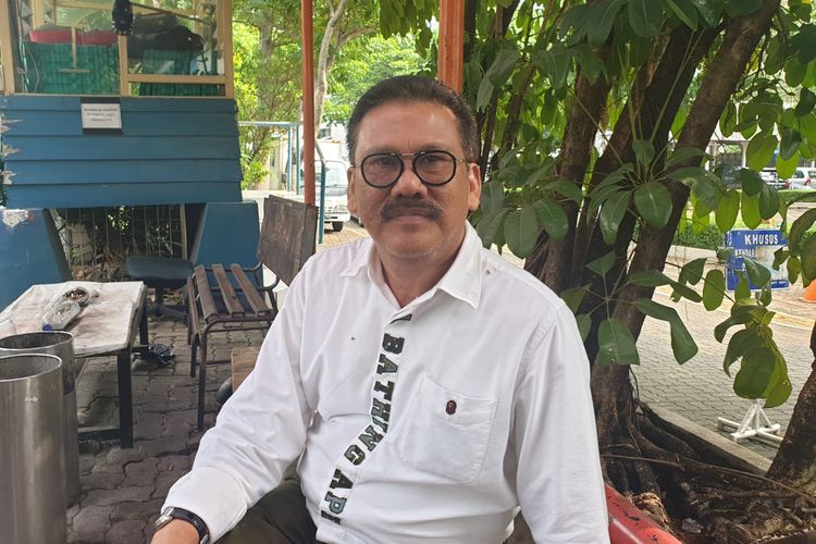 Wartawan senior Ilham Bintang saat ditemui di Gedung Kompas Gramedia.