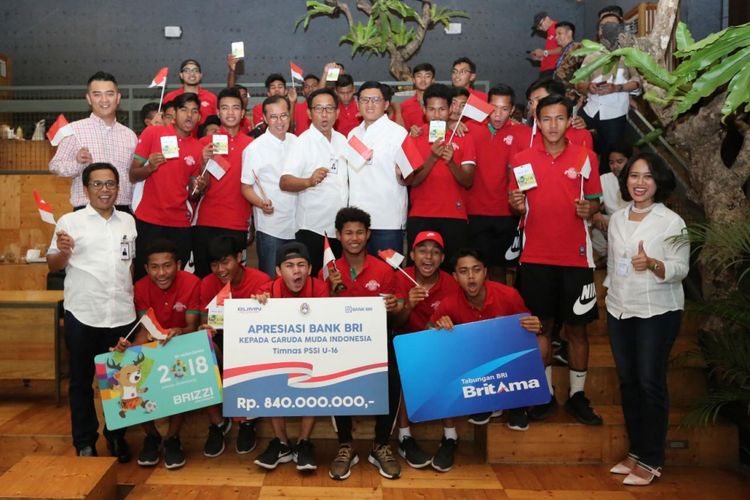 BRI beri apresiasi kepada Timnas U-16, Kamis (24/8/2018)