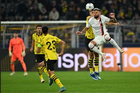 Hasil Dortmund Vs Milan: 32 Peluang Tanpa Gol, Laga Tuntas Imbang