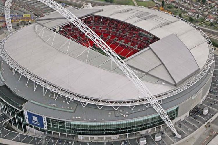 Stadion Wembley di London, Inggris.