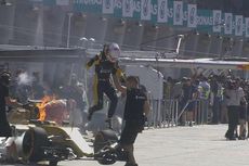 Renault Terbakar pada Sesi Latihan Pertama GP Malaysia