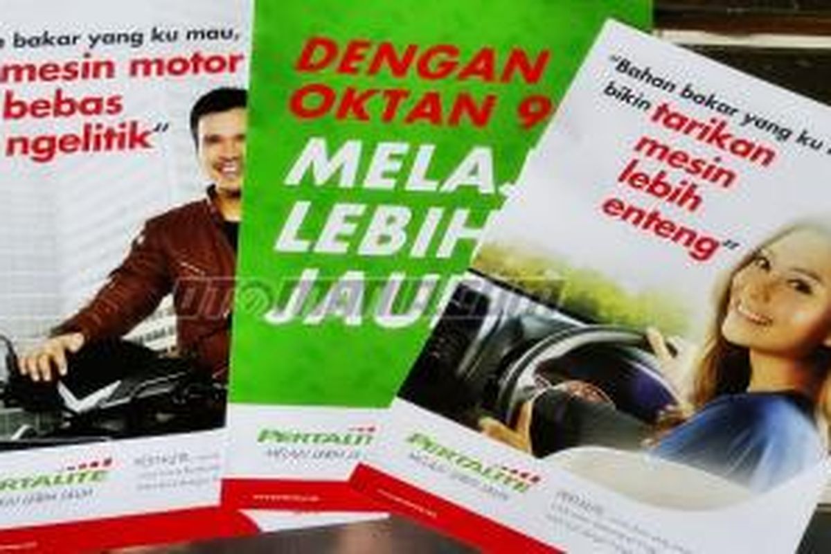 Brosur Pertalite tunjukan kelebihan RON 90