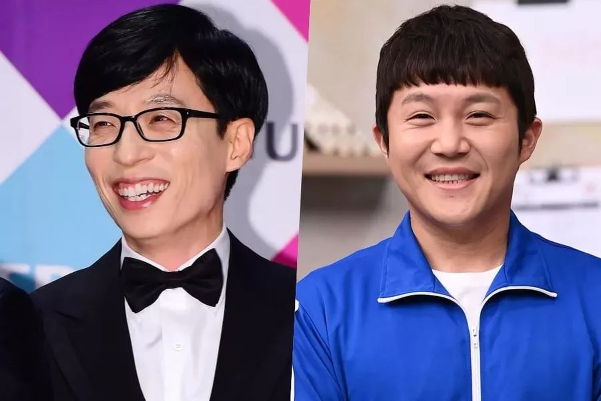 Pembawa acara You Quiz on the Block yakni Yoo Jae Suk (kiri) dan Jo Se Ho