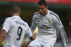 Benzema Semringah Dipuji Ronaldo