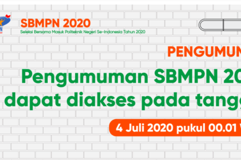 Cek Pengumuman SBMPN 2020, 4 Juli 2020 Pukul 00.01 WIB di sbmpn.politeknik.or.id