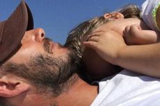 Foto Menggemaskan David Beckham dan Sang Putri Bungsu